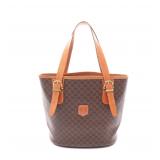 Celine Macadam Tote Dark Brown