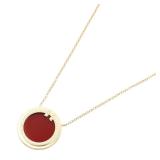 Tiffany T Two Carnelian Diamond Necklace