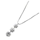 Diamond Necklace PT900 PT850 Platinum