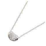 Tiffany Bean Diamond PT950 Necklace
