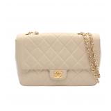 Chanel Single Flap Beige