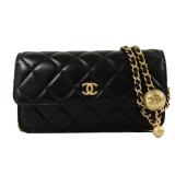 Chanel Phone Chain Bag Black