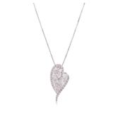 Diamond Necklace 14K White Gold
