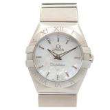 Omega Constellation Quartz SS White Shell
