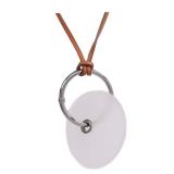 Hermes Pendentif EN Cristal Leather Necklace