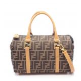 Fendi Zucca Mini Boston 2-Way Bag
