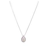 Yellow Diamond Necklace Platinum