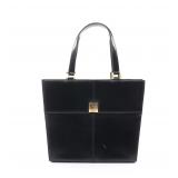 YSL Logo Tote Black