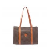 Celine Macadam Tote Dark Brown