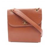 Chanel Caviar Shoulder Bag Brown