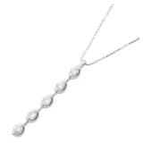 Diamond Necklace 18K White Gold