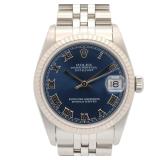 Rolex Datejust Auto K18WG SS Blue Rome