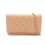 Chanel Chain Wallet Beige