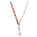 Hermes PHW Boot Charm Twilly Necklace Pink