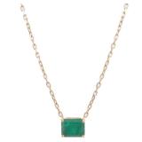 Emerald Necklace 18K Yellow Gold