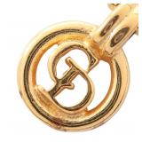 Dior CD Logo Gold Plated Necklace