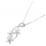 Diamond Necklace 18K White Gold