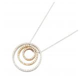 Diamond Necklace Tri-Color 18K Gold