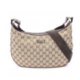 Gucci GG Canvas Shoulder Bag Beige