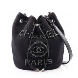 Chanel Deauville Purse Chain Black