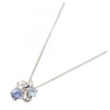 Tasaki Sapphire Diamond Aquamarine Necklace