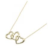 Tiffany Triple Heart Gold Necklace