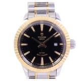 Tudor Style Auto SS K18 YG Black