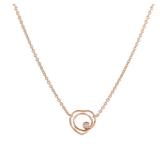 Hermes Vertige Coeur Diamond K18PG Necklace