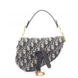 Dior Mini Saddle Oblique Bag Navy