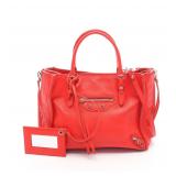 Balenciaga Mini Paper 2-Way Bag Red