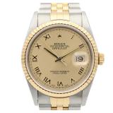 Rolex Datejust Auto K18 YG SS Gold