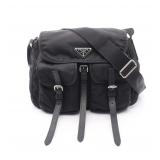 Prada Triangle Logo Shoulder Black