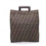 Fendi Zucca Tote Brown/Black