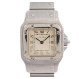 Cartier Santos Quartz SS White