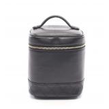 CHANEL Bicolore Vanity Bag Black GHW