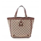 GUCCI Abby GG Canvas Tote Beige/Brown