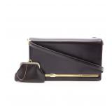 DIOR Shoulder Bag With Pouch Dark Brown
