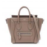 CELINE Luggage Nano Shopper Gray