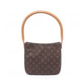 LV Looping MM Monogram Shoulder Brown