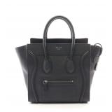 CELINE Luggage Micro Shopper Black