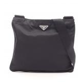 PRADA Nylon Shoulder Bag Black
