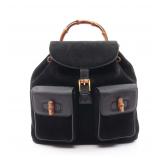 GUCCI Bamboo Backpack Black