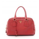 PRADA Mini Boston Bag Red