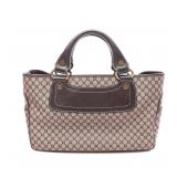 CELINE Boogie Macadam Handbag Beige/Brown