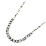 Diamond K18YG K18WG Necklace