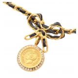 Chanel Ribbon Coin Choker 96A