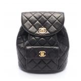 Chanel Matelasse Backpack Black GHW