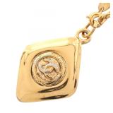 Chanel Coco Mark Rhombus GP Necklace