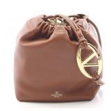 VALENTINO Hoop Mini Bucket Brown
