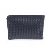 BOTTEGA VENETA Intrecciato Clutch Navy